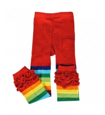 Wrapables Rainbow Ruffle Toddler Leggings
