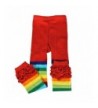 Wrapables Rainbow Ruffle Toddler Leggings