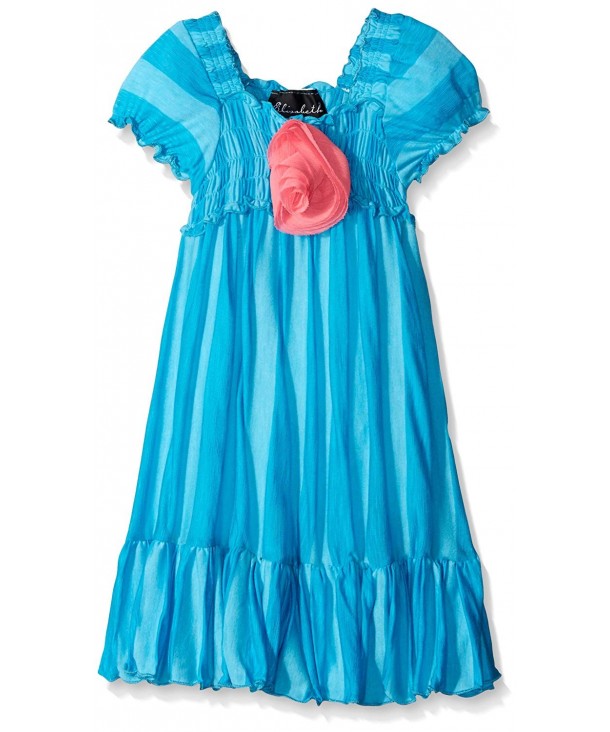 Elisabeth Girls Stripe Smocked Dress