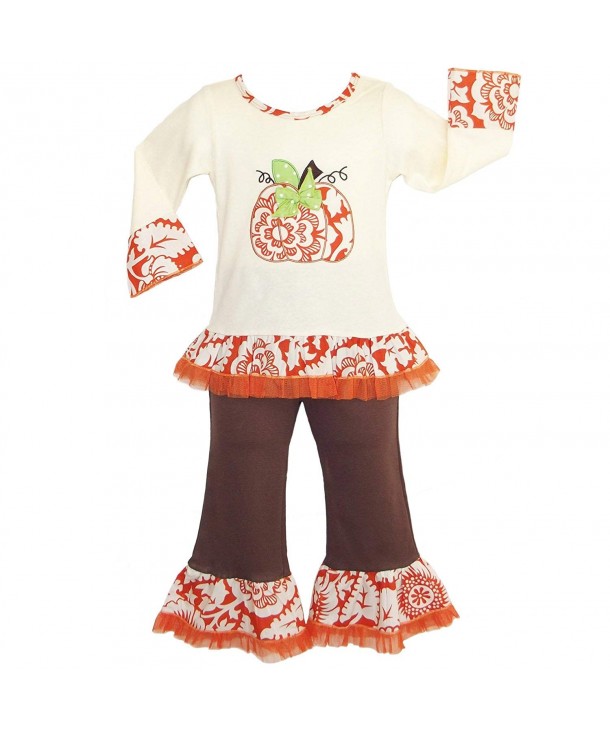 AnnLoren Girls Boutique Pumpkin Clothing