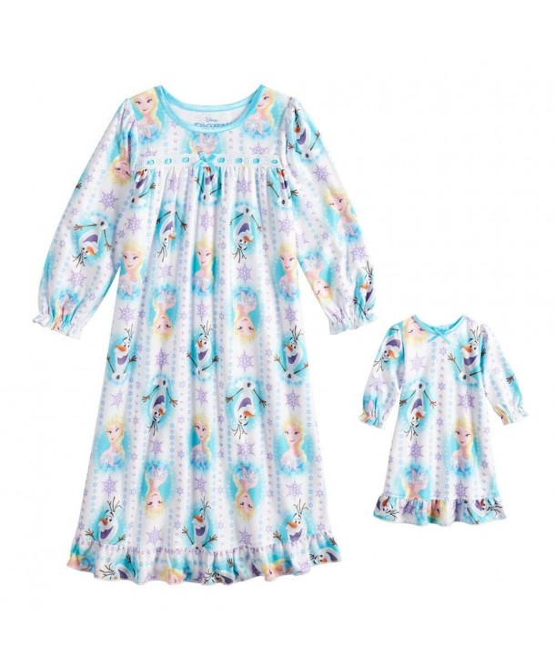 Disney White Granny Flannel Nightgown