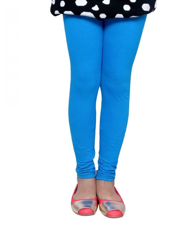 Indistar Girls Cotton Turquoise Legging_13 14Years
