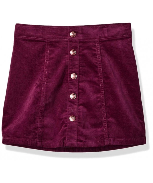 Girls' Little Faux Suede Skirt - Vintage Grape - CF185XHMY5C