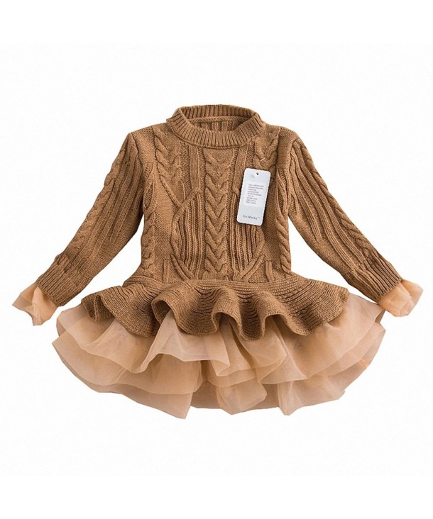 WEONEDREAM Girl Winter Brown Sweater