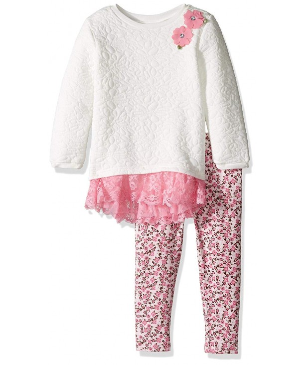 Youngland Toddler Quilted Floral Legging