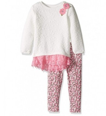 Youngland Toddler Quilted Floral Legging