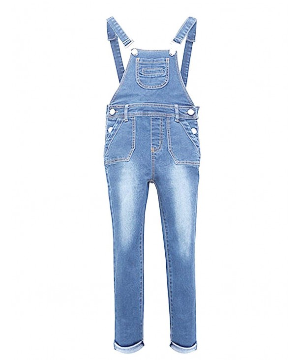 YJ GWL Girls Denim Overalls