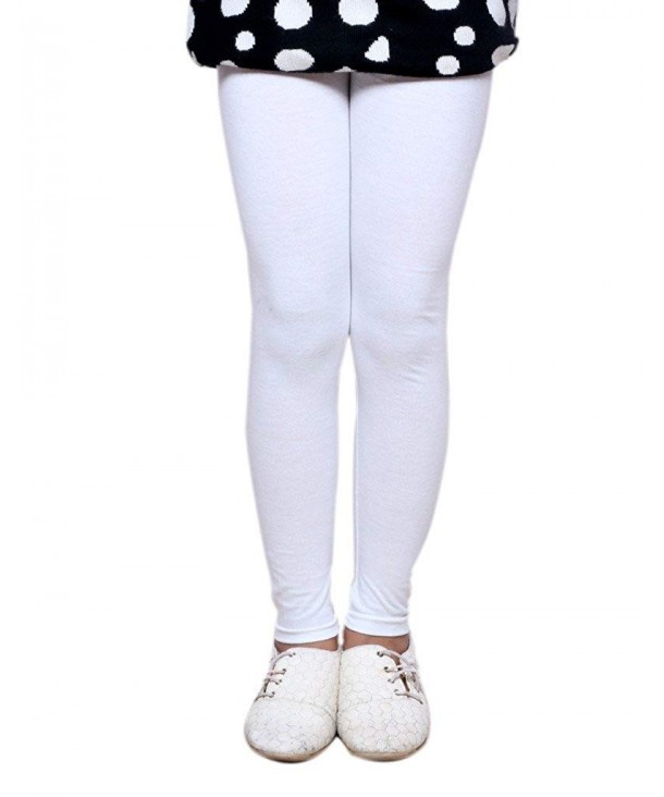 Indistar Cotton Length Colors Leggings_White_3 5