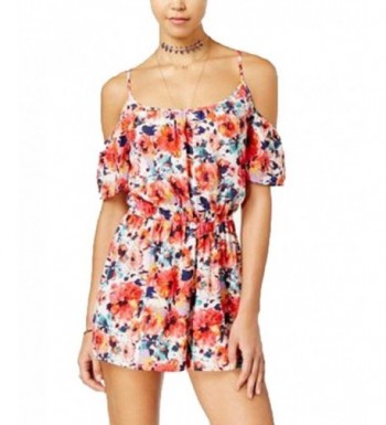 One Clothing Juniors Printed Cold Shoulder