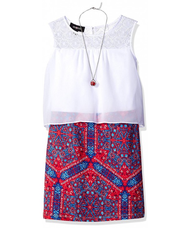 Amy Byer Girls Sleeveless Popover