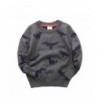Abalacoco Knitted Sweater Pullover Dinosaur