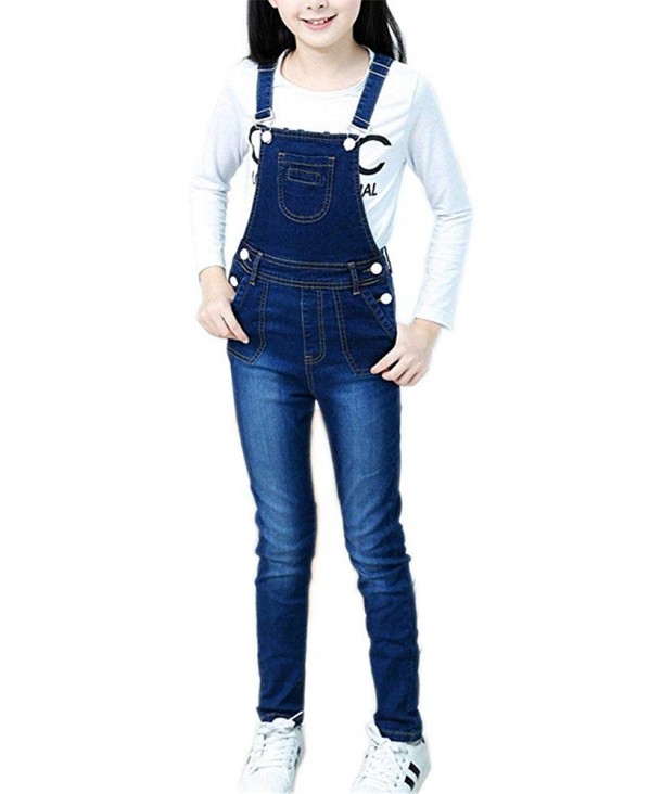 Girls Little Jeans Cotton Overalls