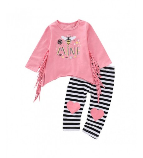 puseky Toddler Tassel Sleeve Outfits