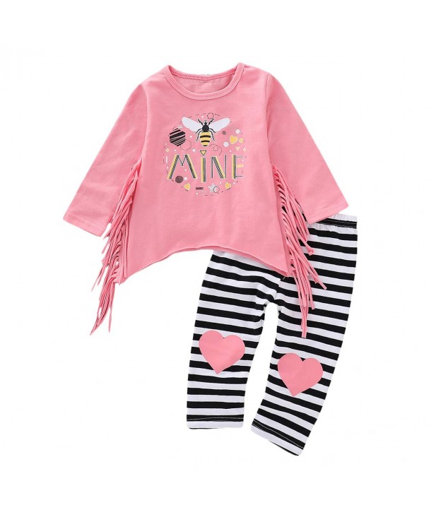 puseky Toddler Tassel Sleeve Outfits