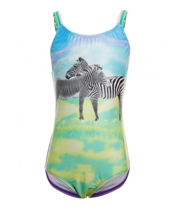 iDrawl Zebra Piece Beach Swimsuit
