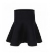 TiaoBug Stretchy High Waisted Knitted Flared
