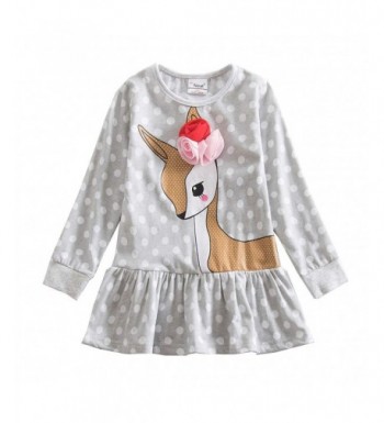 JUXINSU Toddler Cotton Dresses Clothes