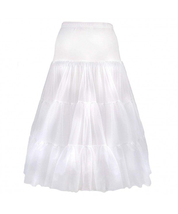 Petticoat Skirt Girls Underskirt - White - CU18EE2DDMI