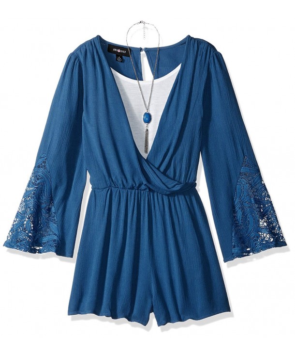 Amy Byer Girls Sleeve Romper