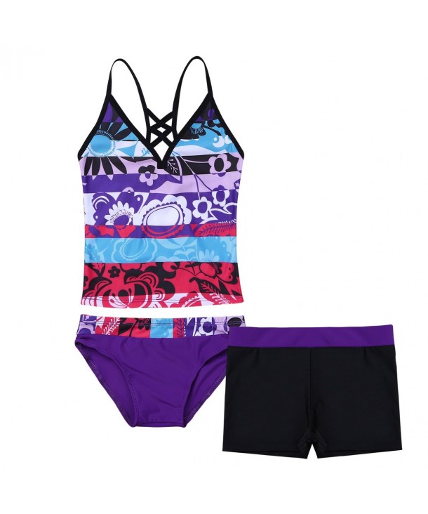 Agoky 3 Pieces Tankini Swimsuit Beachwear