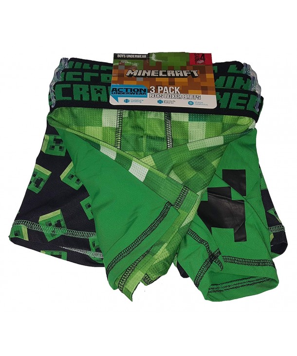 Boys Minecraft Boxer Briefs Medium