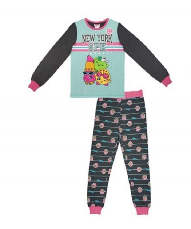 Shopkins Girls 2 Piece Sleeve Pajama