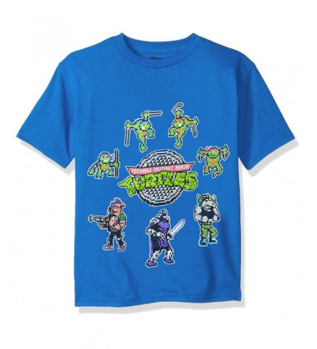 Teenage Turtles Pixelated Characters T Shirt