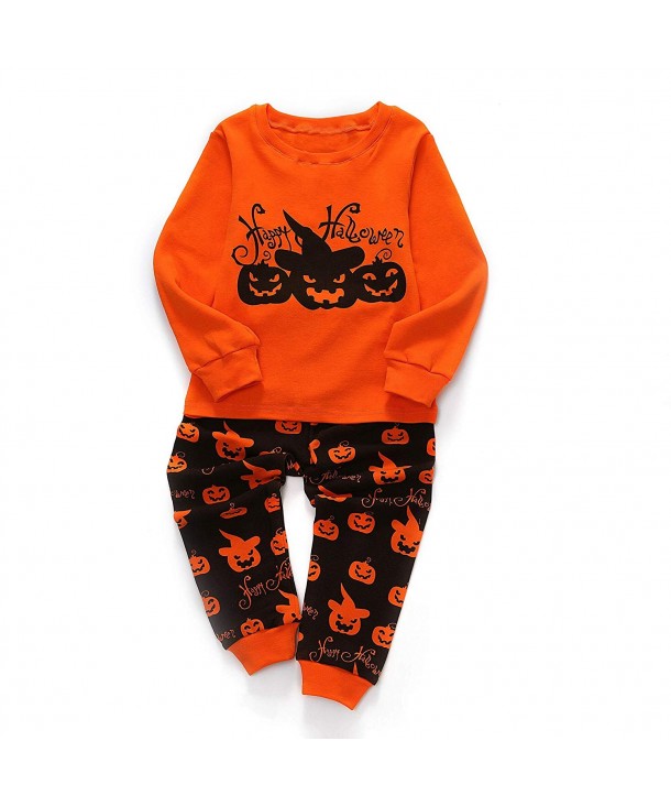 Little Pajamas Halloween Pumpkin Sleepwear