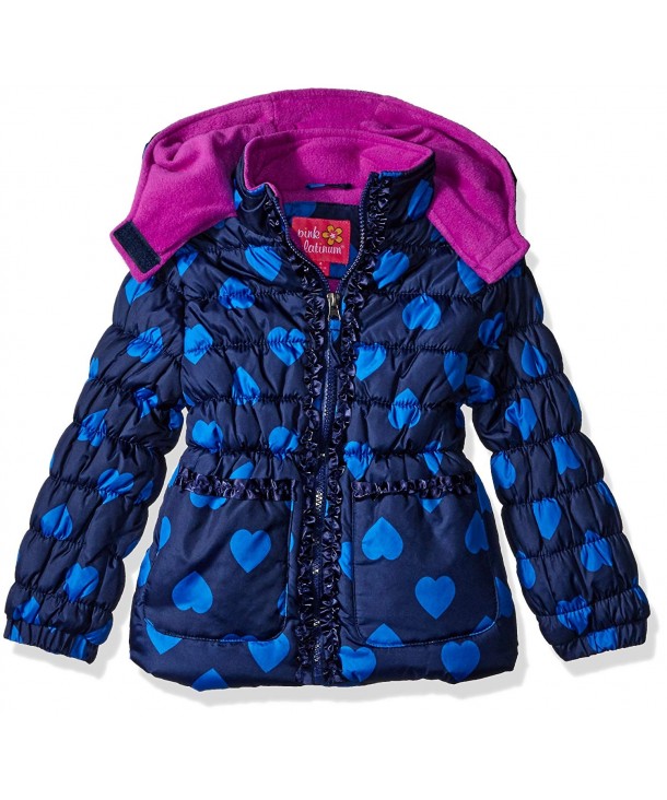 Pink Platinum Girls Puffer Jacket