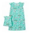 Toddler Girls Green Unicorn Nightgown