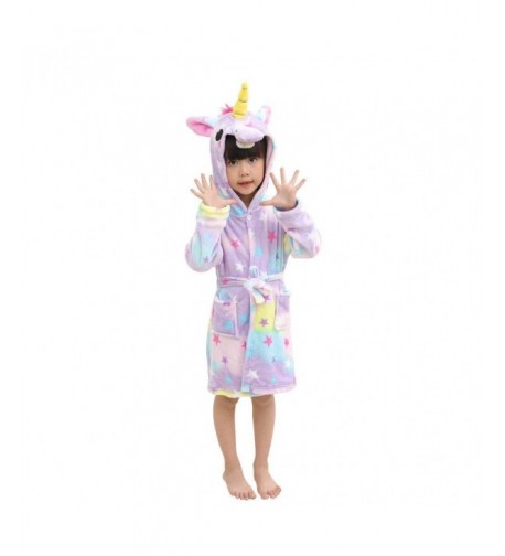 Bathrobe Unicorn Flannel Seasons Sleepwear