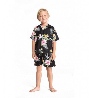 Boy Hawaiian Shirt Cabana Hibiscus