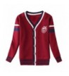 Mallimoda Cardigan Sweater Fleece Style Red