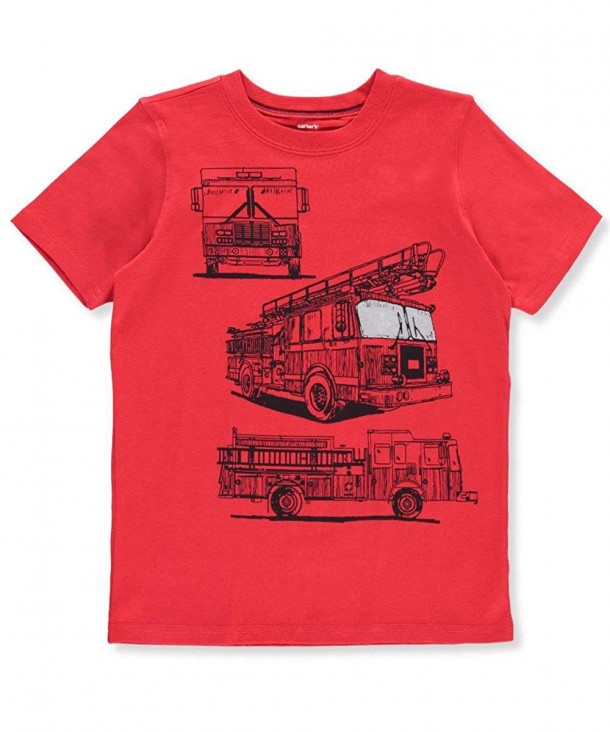 Carters Short Sleeve Firetruck Jersey