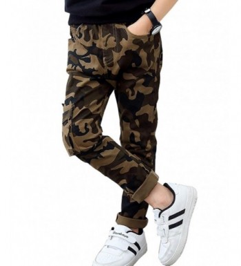 LittleXin Fashion Elastic Trousers Camouflage