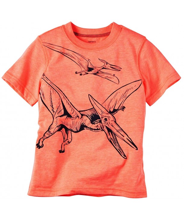 Carters Orange Pterodactyl Short Sleeve