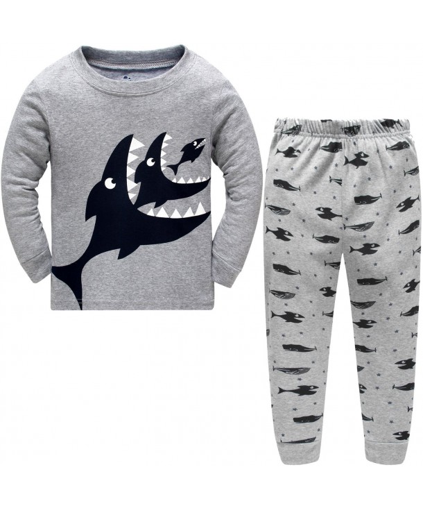 Pajamas Clothes Cotton Sharks Sleepwear
