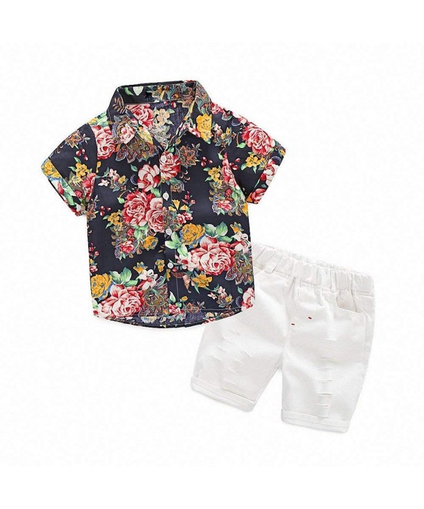 Hawaiian Outfits Toddler Button Down Clothes