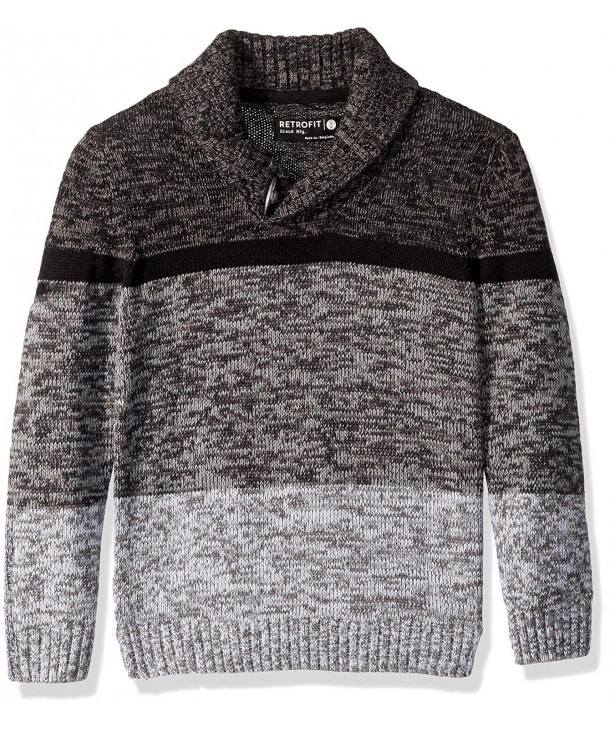 Retrofit Sportswear Button Shawl Sweater