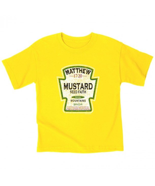 Kerusso Mustard Kids T Shirt Large Christian
