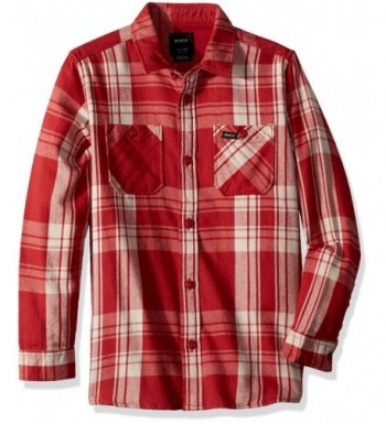 RVCA Wanted Flannel Sleeve Button