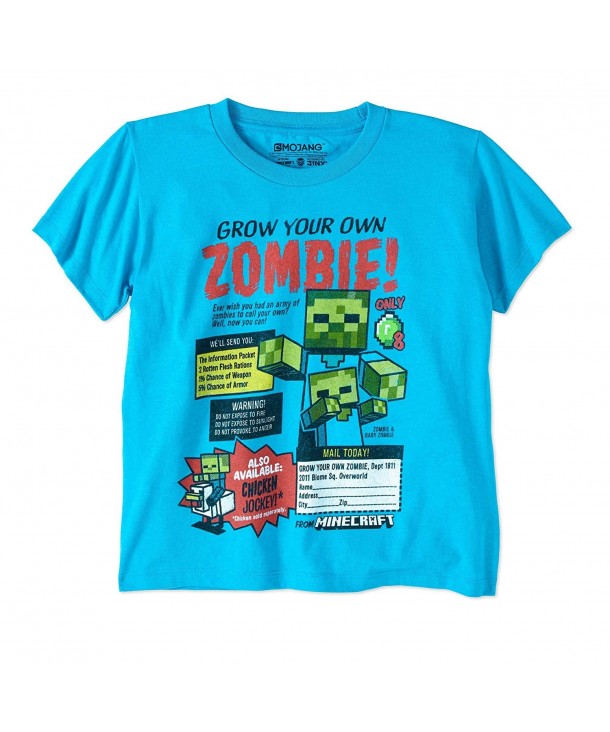 Mojang Minecraft Sleeve Graphic T Shirt