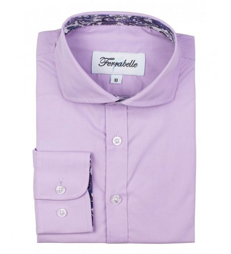 Ferrabelle Boys Solid Dress Shirt