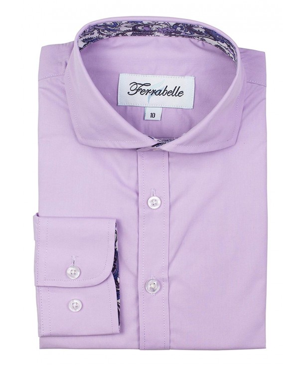 Ferrabelle Boys Solid Dress Shirt