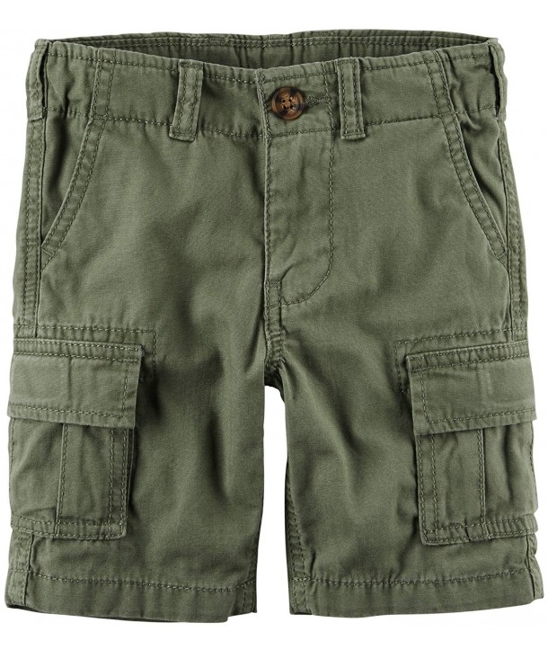 Carters Boys Olive Cargo Shorts