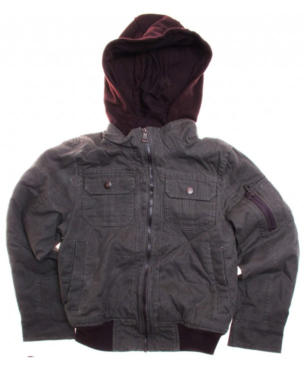 Urban Republic Canvas Hooded Charcoal