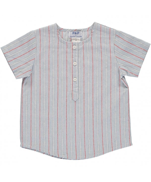 Piccino Piccina Blue Stripe Shirt