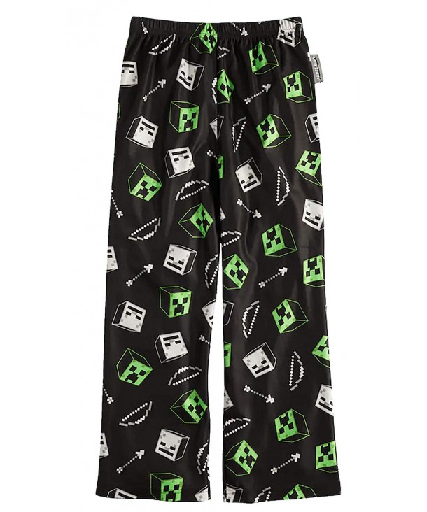 Minecraft Lounge Pants Black Creeper