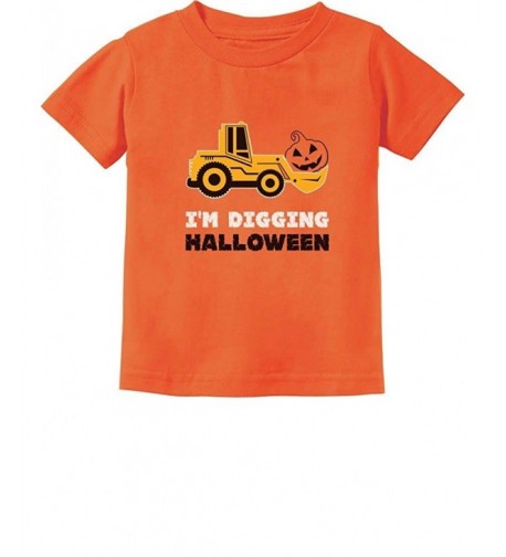Pumpkin Tractor Digging Halloween Toddler