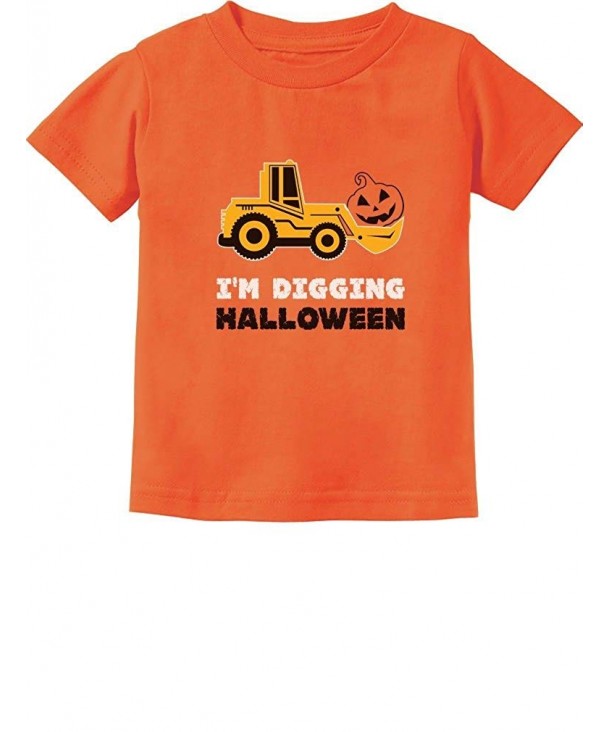 Pumpkin Tractor Digging Halloween Toddler